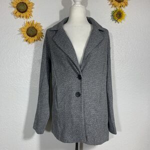 Avec Les Filles Herringbone Two Button Pocketed Vented Jacket Size Small